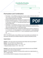 Permutation and Combination - GeeksforGeeks