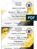 Cert of Commendation