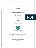 Staff Leave Management System Report