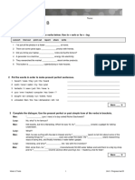 Unit 1 Progress Test B: Grammar