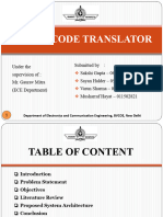 Morse Code Translator