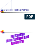 Ultrasonic Testing Methods