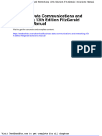 Dwnload Full Business Data Communications and Networking 13th Edition Fitzgerald Solutions Manual PDF