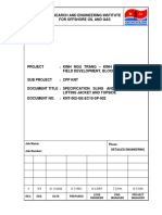 KNT-002-GE-EC10-SP-002 - 0 - Specification For Sling and Shackes For Lifting Jacket and Topside