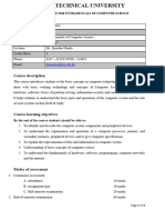 Course Outline - BCP 103 - Fundamentals of Computer Science