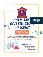 Chemistry Investigatory Project