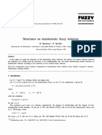 Structures On Intuitionistic Fuzzy Relations