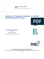 (CPG) Philippine Periodic Health Examination Phase 1 - Evidence Summaries