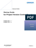 Sysmac Studio Project Version Control Function Startup Guide