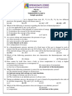 11th Physics Ch-11 - Thermodynamics (SQP) 2023-24