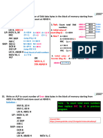 8085 ALP Five ALP To Count Even or and Odd Data Byte