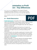 Profit Vs Wealth