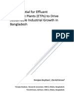 The Potential For Effluent Treatment Plants (ETPs) To Drive Sustainable Industrial Growth in Bangladesh