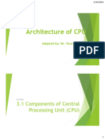 3.1 Components of Central Processing Unit