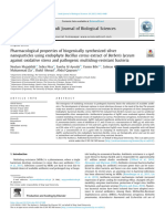 Pharmacological Properties of Biogenically Synthesized Silver