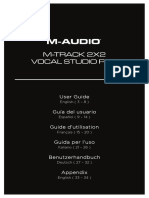 M-Track 2X2 Vocal Studio Pro - User Guide - V1.1