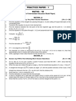 Maths 1B Practice Papers