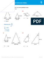 Using Similarity To Find Unknown Sides