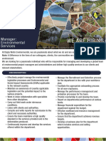 009 Manager Environmental Services