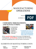 Manufacturing Operations