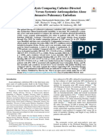 Meta Analysis Comparing Catheter Directed Thrombol