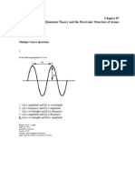 Quantum Theory and The Electronic Structure of Atoms: Multiple Choice Questions