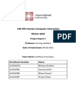 HCI Project Report 1 Group 22