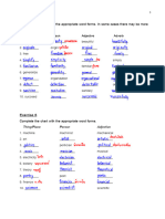 Suffixes - Exercise