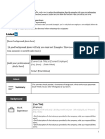 LinkedIn Profile - Template