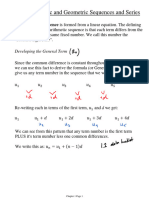 1.2 - Arithmetic and Geometric Sequences and Series - Blank Notes