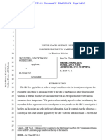 SEC vs. Elon Musk - Order To Comply With Subpoena