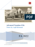 FA 22 ATX Notes - Aquil Kirmani