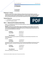 Lab 2.1 - Calculating IPv4 Subnets