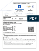 Electronic Reservation Slip (ERS) : 2409647779 15128/kashi V Nath Ex Ac 3 Tier Sleeper (3A)