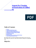 Method Statement For Cleaning Flushing and Passivation of Chilled Water Piping