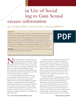 Adolescent Use of Social Networking To Gain Sex - 2012 - The Journal For Nurse P