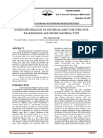 Design and Analysis of Universal Joint For Effective