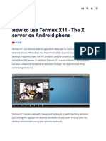 How To Use Termux X11