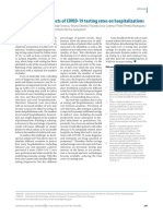 Simulation of The Effects of COVID-19 Testing Rates On Hospitalizations