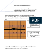 Comparison between Thai and European chess - Крис