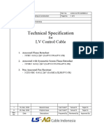 Technical Specification - LV Control Cable - WP4