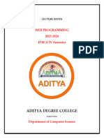 BCA - (WEB PROGRAMMING) (Total 5 Units PDF