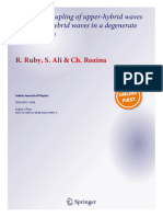 Nonlinear Coupling of Upper-Hybrid Waves With Lower-Hybrid Waves in A Degenerate Dense Plasma