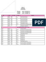 VKK 211 2024 Lecture Timetable and Assessment Schedule