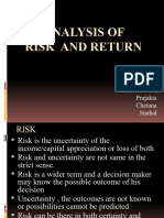 Analysis of Risk and Return