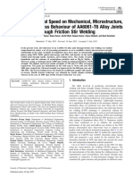 Effect of Rotational Speed On Mechanical, Microstructure, and Residual Stress Behaviour of AA6061-T6 Alloy Joints Through Friction Stir Welding