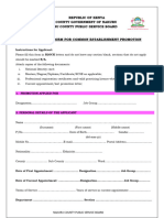 Common Establishment Application Form