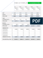 IC e Commerce Sales Forecast Template 10708