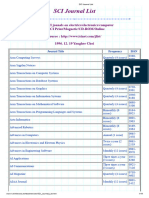 SCI Journal List