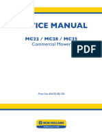 New Holland MC22 MC28 MC35 Commercial Mower Service Repair Manual